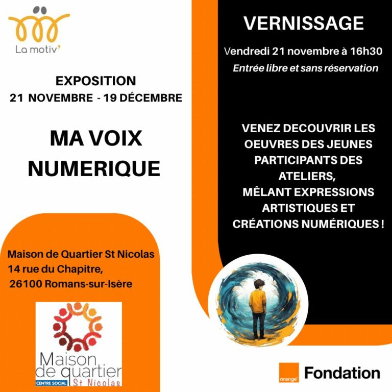 Exposition « Ma voix numérique » à Romans-sur-Isère